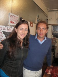 My niece, Sophie, and Andrew Tarlow, co-owner of Marlow & Sons/Daughters