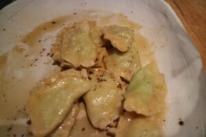 These are my potato and green pea pierogies. The recipe is also in my March 2016 issue of Living. http://www.marthastewart.com/1144156/potato-and-pea-pierogi