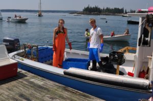 I met my teenaged friends, Grace and Matthew, who love to fish - thanks for the lobsters!