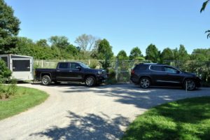 The Sierra Denali has the best fuel economy out of any full-sized pick-up and can haul my trailer with ease. The Acadia is very handy as a mid-sized SUV - we will get a lot of good use out of both these cars up at Skylands.