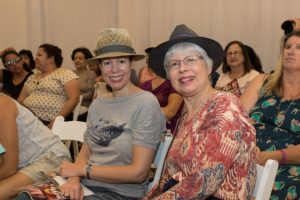 The audience was so enthusiastic - these guests planned to buy several books to give away as gifts. (Photo by Wire Image)