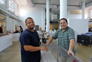 Pedro Reyes and Martin Mendoza from our facilities team were on hand to help with set-up.