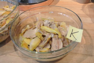 For some of my guests who keep Kosher, Chef Pierre and I are always careful to make separate dishes - here is a bowl of the Kosher chicken.