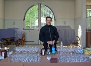Matt was ready at the bar to serve our drinks. We used Sombra Mezcal and Astral Tequila for our cocktails and we also served two Spanish wines, Rioja and Albarino.