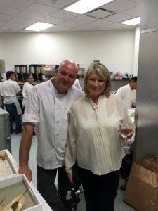 Here I am with Chef Pierre Schaedelin of PS Tailored Events. He always prepares such wonderful dishes and hors d'oeuvres for our parties.