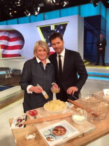 And, here I am with Harry after our segment. It was a fun time. So hurry up - you have a few more days to order your Martha & Marley Spoon Thanksgiving Box! You will love it!
