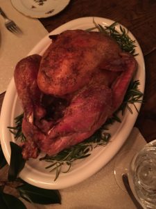 Martha Stewart Weddings special projects editor, Anthony Luscia, and his husband Rusty, spent the holiday with newly wed friends, Liz and Sarah, in Bellport, New York. They all enjoyed a wonderful feast. This was their turkey.