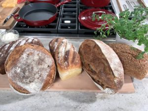 I prefer to use fresh bread for my sandwiches - bread made at one of my local bakeries or bread I've made myself, such as brioche, whole grain or country white. What type of bread do you like with your grilled cheese?