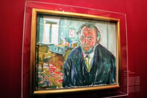 And, an Edvard Munch self portrait, 1919