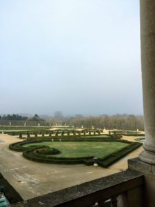 Here is our first view of the gardens, which occupy part of what was once the Domaine royal de Versailles. Situated to the west of the palace, the gardens cover about two-thousand acres of land, much of which is landscaped in the classic French Garden style perfected here by André Le Nôtre.