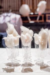 For a fun and whimsical reception treat, try Spin Spun Cotton Candy from Chicago. (Photo by Chudleigh Weddings) http://www.spin-spun.com