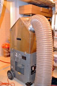 The vacuum is turned on for at least two to three hours - the duration depends on the size of the home and the amount of ductwork that needs cleaning.