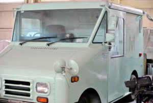 And, do you recognize this? The Martha by Mail truck was a postal delivery truck from the 80s, which I bought years ago and had painted green.