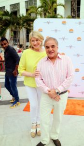 Here I am with mastermind of the South Beach Wine & Food Festival, Lee Schrager. Lee tries to attend as many events as possible at the Festival.