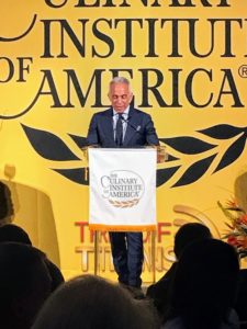 Chef Geoffrey Zakarian served as host - he welcomed the guests and thanked them all for attending. Geoffrey is a chef, television personality, author and a 1983 graduate of the CIA.