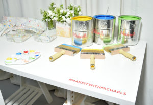 To keep up with social media we provided a hashtag for all our guests to use - #makeitwithmichaels (Photo by Michael Loccisano/Getty Images for The Michaels Companies)