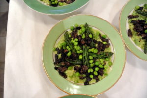 This is the risotto with asparagus, peas and Morels - it was amazing.