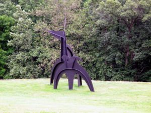 Here is another sculpture by Alexander Calder called 'Black Flag', 1974. It was installed on the site in 1999.