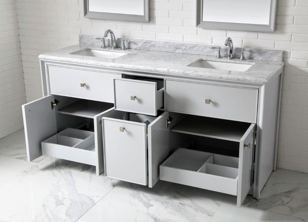 Martha Stewart Bathroom Vanity Gray