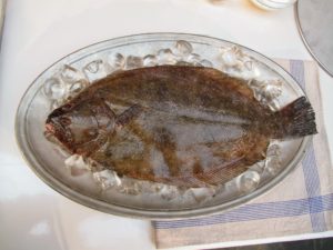 We're using the common sole, Dover sole - sometimes it is also called black sole or lemon sole. It is a flatfish that lives on the sandy or muddy seabed of the Northern Atlantic and the Mediterranean Sea.