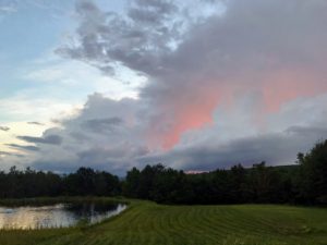 Samantha Perlman, product manager for home textiles took some great photos too. She spent the weekend in upstate New York near Hunter Mountain at her fiancé, Chris’s family summer home. Here is a beautiful sunset.