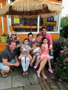This is Dan Castle, our SVP managing director of corporate development, and his family - his 94-year old grandmother, his wife, Carly, his daughters, Camryn and Remi, and his sister, Alexis, with her husband, Seth, and their daughter, Maddie. They spent the holiday weekend at Westhampton Beach, New York.