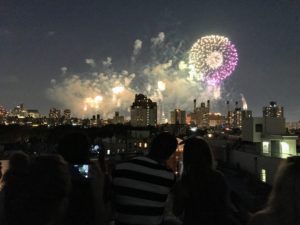 It was a great place to view the Macy's Fourth of July Fireworks.