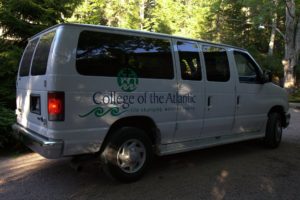 Because of the large group, the college provided vans to shuttle guests from their cars at the nearby Acadia Institute of Oceanography to my home. http://www.acadiainstitute.com