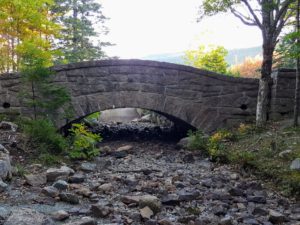 This is the other side of Jordan Pond Bridge. Although beautifully made, this bridge often goes unnoticed since the magnificent Jordan Pond and The Bubbles are seen in the distance.