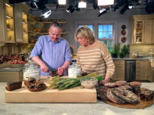 On this show, I'll also show you how to replace the usual ingredients with more wholesome substitutes. We'll make luscious rhubarb and raspberry rye crisps, flaky buttermilk barley biscuits, and a lofty spelt layer cake.
