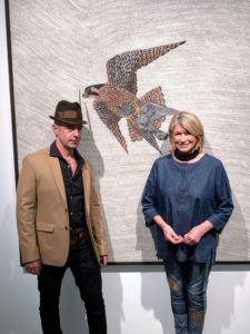 Here I am with artist, Duke Riley. Last year, I attended Duke's “Fly By Night” performance - the unprecedented avian air and light show presented by New York-based nonprofit arts organization, Creative Time, and the Brooklyn Navy Yard.