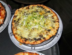 And this is a black truffle and fontina pizza - Maureen's favorite Inn at Pound Ridge meal.