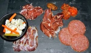 We also had several platters of antipasto.