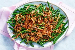 Here is my Green Beans with Shallots and Lemon side. I love the crispy golden shallots, with a simple squeeze of lemon - it's so delicious and so easy to make.