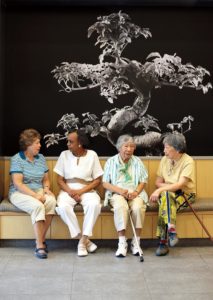 Outpatients are able to develop friendships with others at the Center.