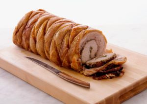 And here is a closer look at the porchetta - so juicy and full of flavor.