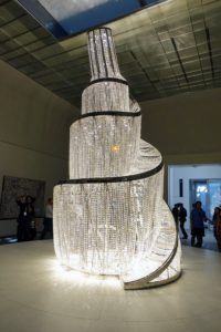 This is the "Fountain of Light" by artist Ai Weiwei.