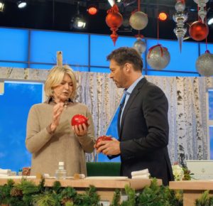 Here, Harry and I are talking about pomegranates, Punica granatum. This fruit is typically in season in the Northern Hemisphere from September to February, making it a popular holiday fruit for so many of us.