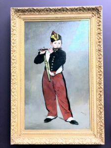 This painting is titled 'The Fifer' by Edouard Manet, 1866.