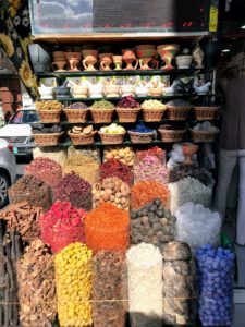 One of our stops - a spice market. Look at all the colorful and beautiful spices.