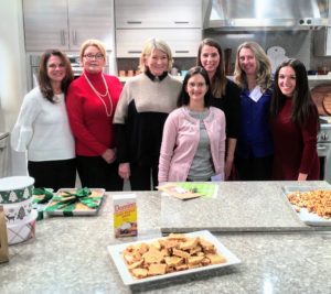 Friends from Domino Sugar also joined us for our holiday Facebook LIVE event. Here I am with the Domino Sugar team - Deb Abramowicz, Nancy Barbee, Pam Abbazia, Meghan Gerrity, Jennifer Schiavello, and Lisa Vetrone.