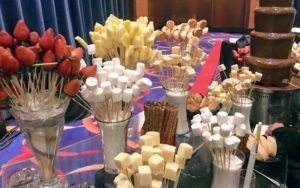 There were also lots of sweets to enjoy at the "Divine Delights" dessert and wine tastings. Guests gathered at every booth.
