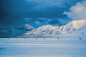 Snowmobiles are a popular and important mode of transportation and there are more snowmobiles than residents in Longyearbyen.