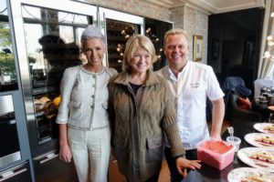 In a suburb just outside Oslo, a small group of us also had a lovely lunch hosted by Gunhild Stordalen, wife of Petter Stordalen and owner of our luxurious hotel, The thief. Here I am with Gunhild and the luncheon's chef, Ole Jonny Eikefjord, who is also a cookbook author and restaurateur. https://thethief.com