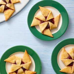 Some of the other cookies we make during the show include these Finnish Cream Cheese Star Cookies - popular during the holidays. These are also known as joulutorttu, which means Christmas tart in Finnish. (Photo by Mike Krautter)