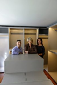 Here I am with California Closets design consultant, Chris Reynolds, and California Closets PR Director, Emily Reaman.