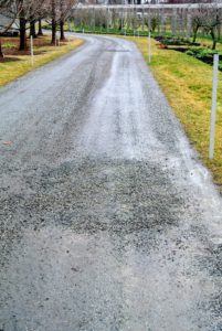 After the last nor'easter blew through the area, my outdoor grounds crew also filled all the potholes on the carriage roads.