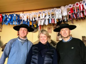 Dr. Oratz took this photo of me and my friend's two sons. Look at all the winning ribbons their horses have earned.