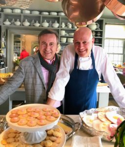 Here is acclaimed Chef, Daniel Boulud, with Chef Pierre. Chef Daniel loved our spread.