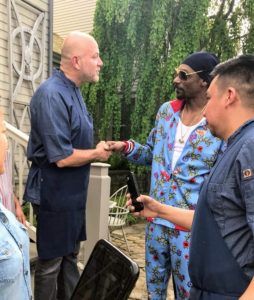 Here is a snapshot of Chef Pierre meeting Snoop for the very first time.
